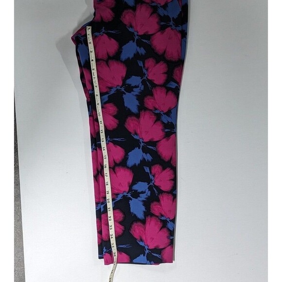 Banana Republic NWT Size 14 Pink Floral Avery Mid Rise Straight Cropped Pant - Picture 6 of 11